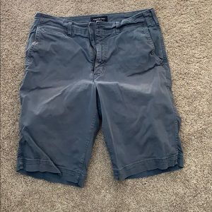 American Eagle Longer Length Khaki Shorts